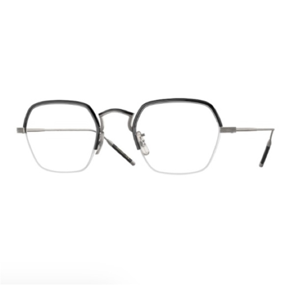 Stylish Black and Silver Eyeglasses